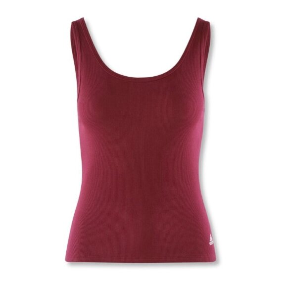 Adidas Women's Cotton Ribbed Lightweight Slim Fit Tank Under Shirt Top Sz Medium - Picture 2 of 5